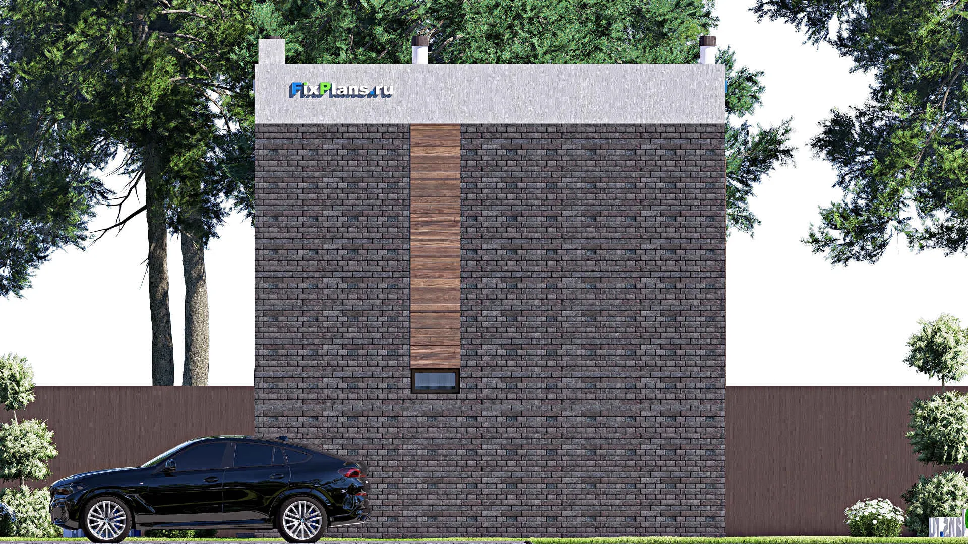 F-18467 - Планы двухэтажного дома 8 на 15, площадью 160 м² с террасой, балконом и 4 спальнями