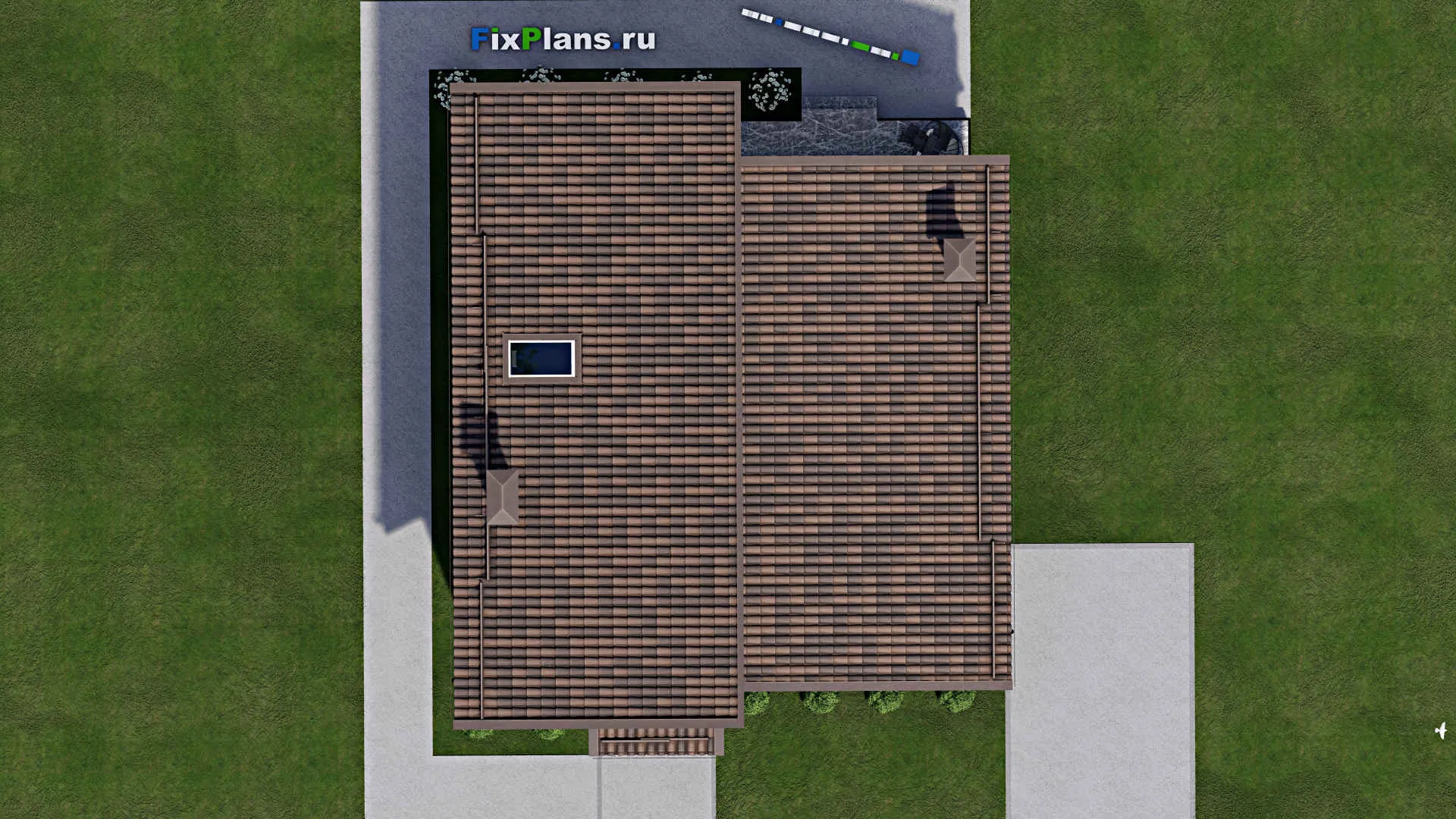 F-10160 - Проект дома с мансардой 11 на 14, площадью 150 м² с террасой и 3 спальнями